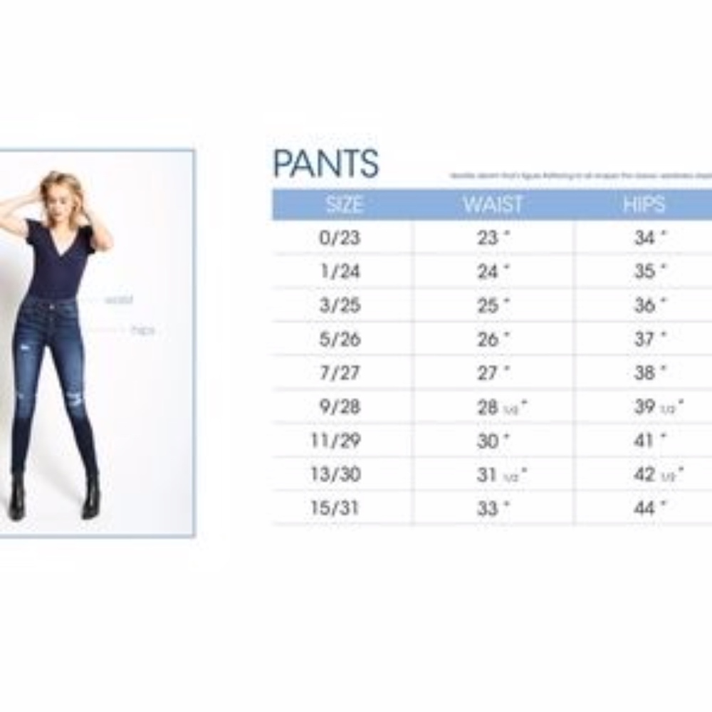 Basic Dark Wash Med Rise Skinny Jeans - Picture 5 of 5